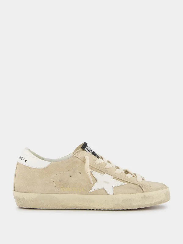 Super-Star Beige Suede Sneakers