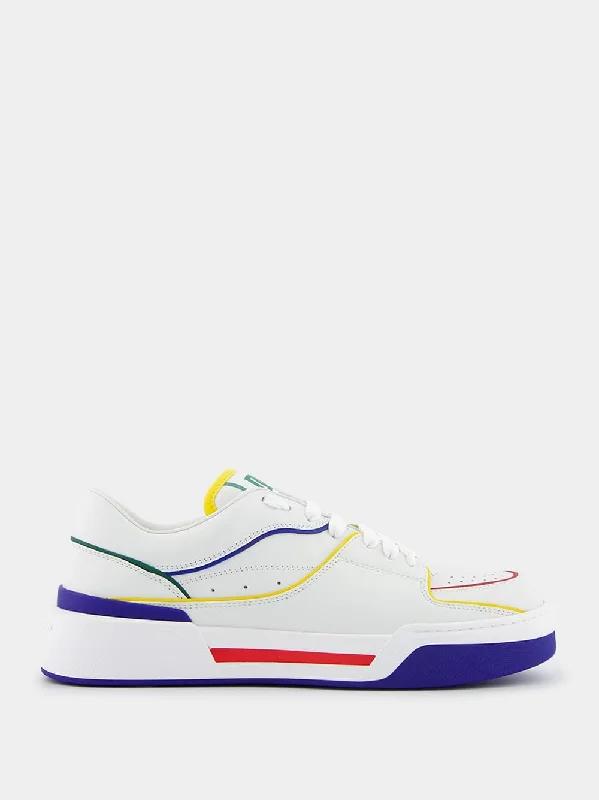 New Roma Contrast-Trimmed Sneakers