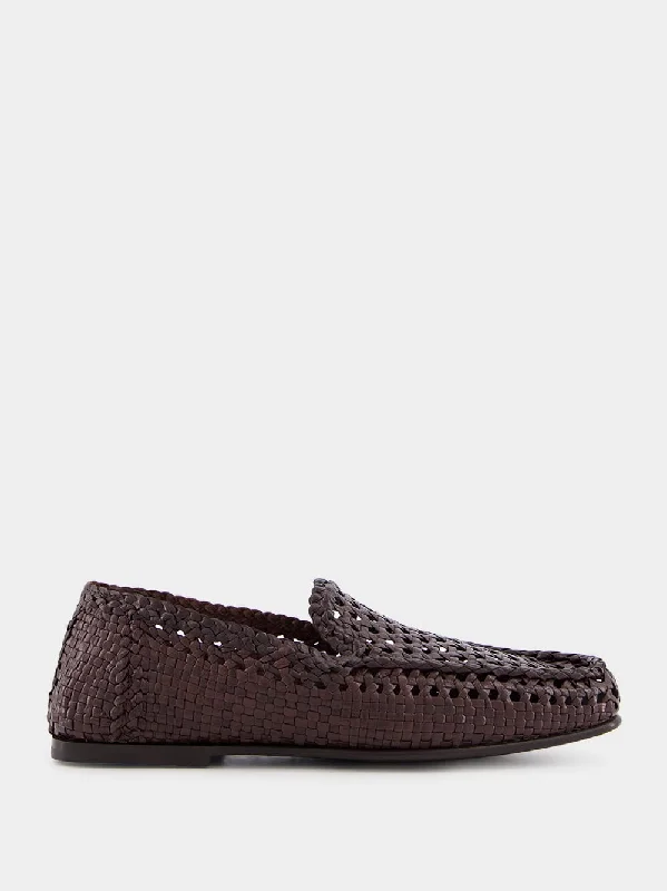 Hand-Woven Goatskin Loafers