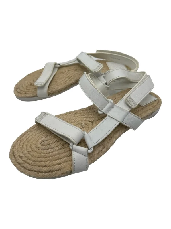 Tory Burch Shoe Size 39 White Leather Strappy Sandals