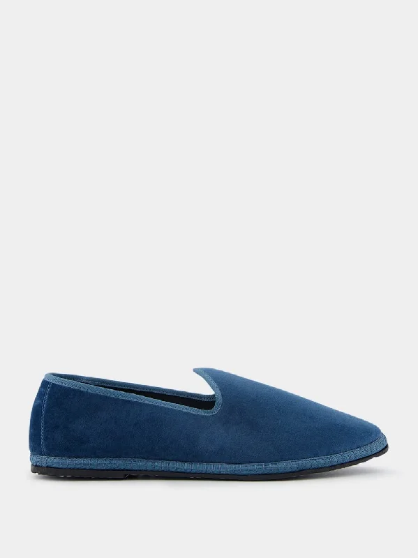 Furlane Wilde Cotton Blue Slippers