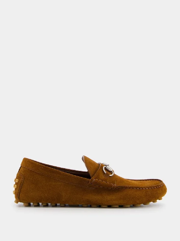 Horsebit Suede Loafers