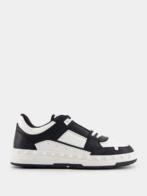 Freedots Low-Top Leather Sneakers