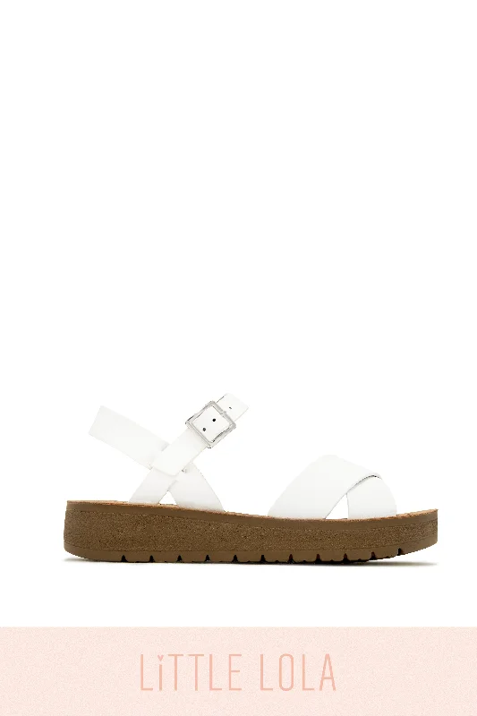 Sandy Days Kids Flat Sandals - White