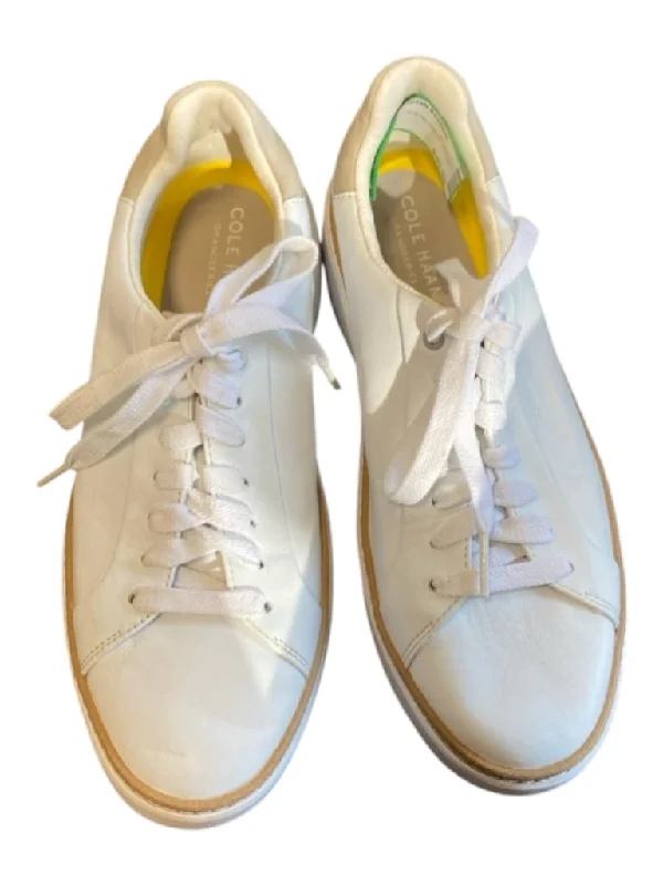 Cole Haan Shoe Size EST 8 White Leather Lace Up Shoes