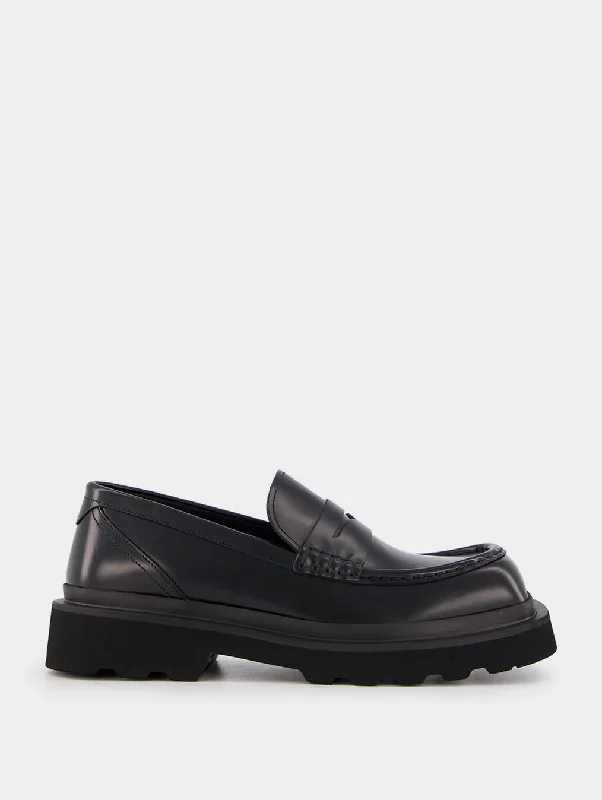 Brushed Calfskin Loafers