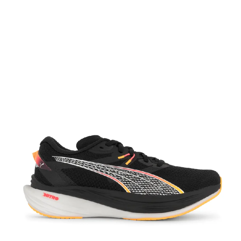 Puma Deviate Nitro 3 Women's Running Shoes AW24 Black/Sunset Glow/Sun Stream