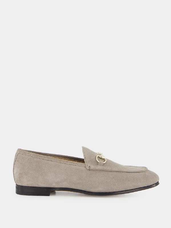 Dark Beige Jordaan Suede Loafers