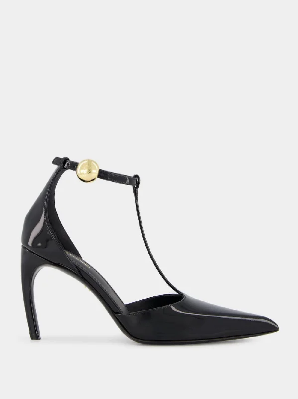 Patent T-Strap Pumps