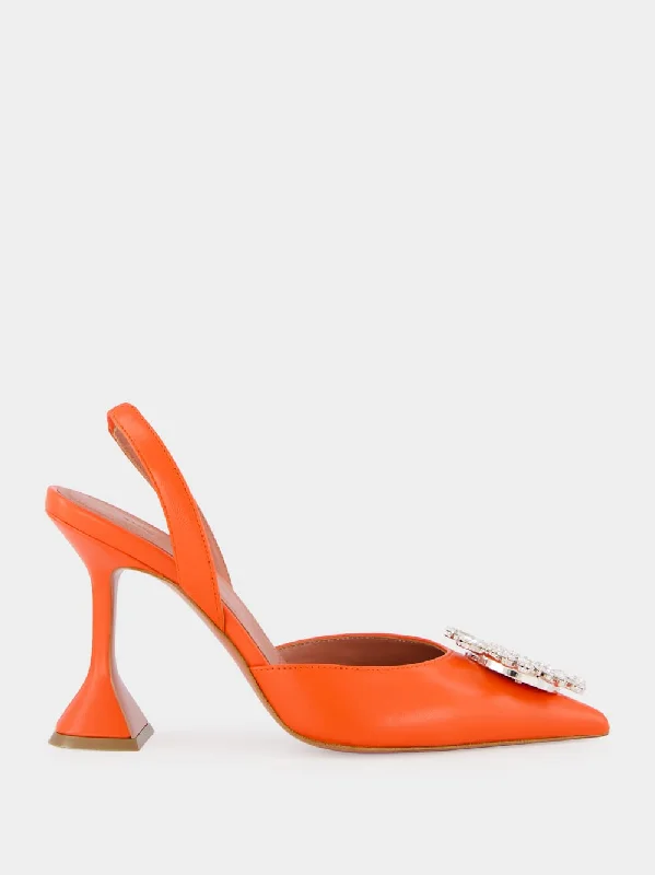 Tangerine Begum 95mm Nappa Slingback