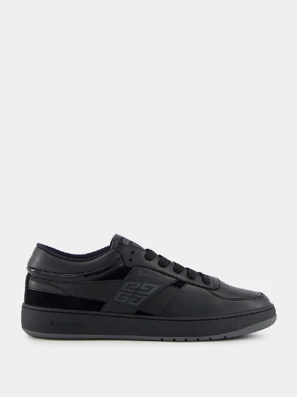 Black G Move Sneakers in Leather