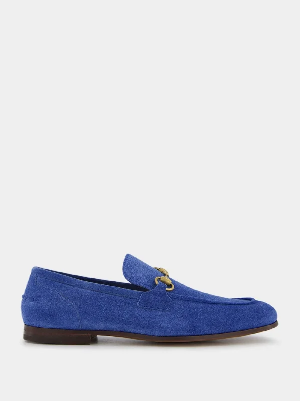 Jordaan Blue Suede Loafers