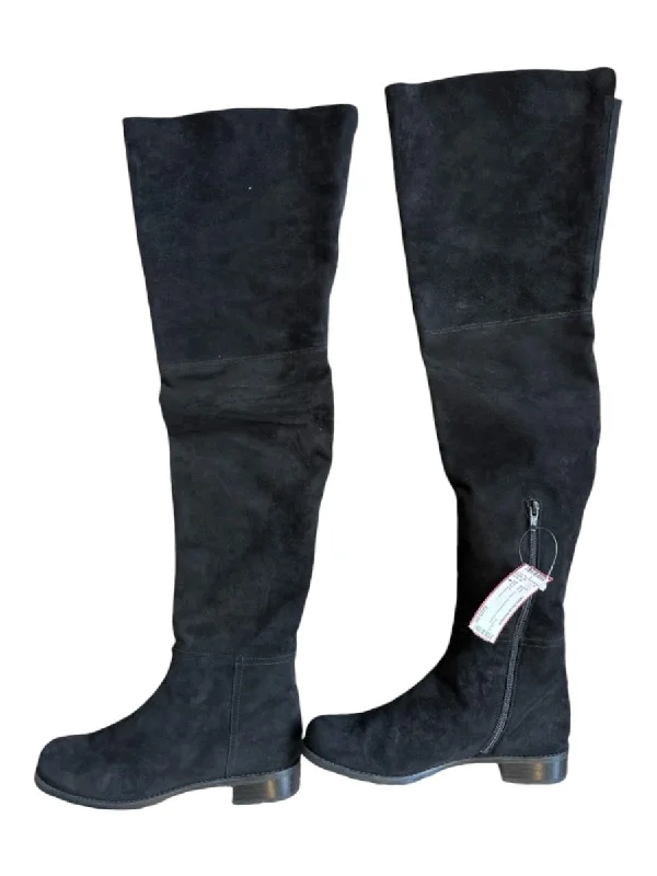 Stuart Weitzman Shoe Size 8 Black Suede Over the Knee Boots