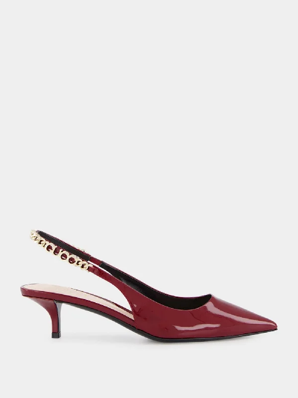 Signoria Slingback Rosso Ancora 105mm Pump