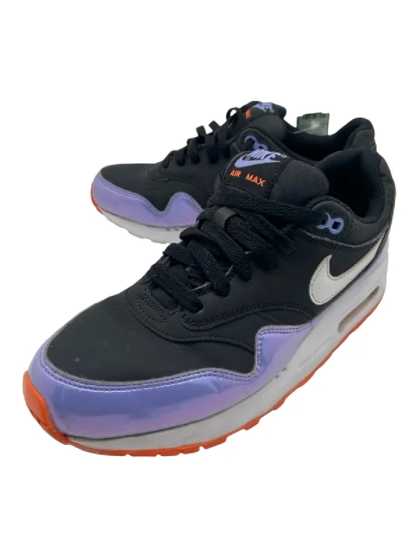 Nike Air Max Shoe Size 6.5Y Black, Blue & Orange Synthetic Low Top Sneakers