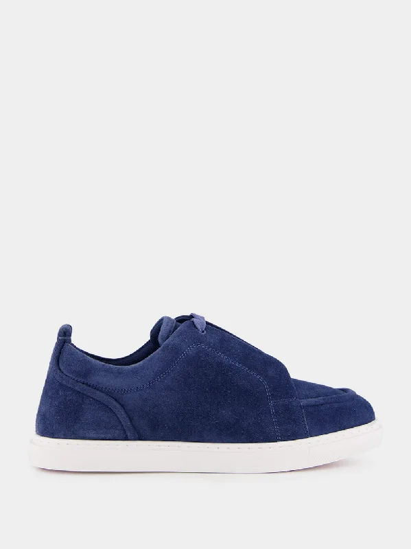 Blue Jimmy Veau Denim Velours Sneakers