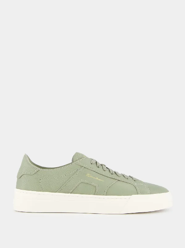 Green Leather Sneakers