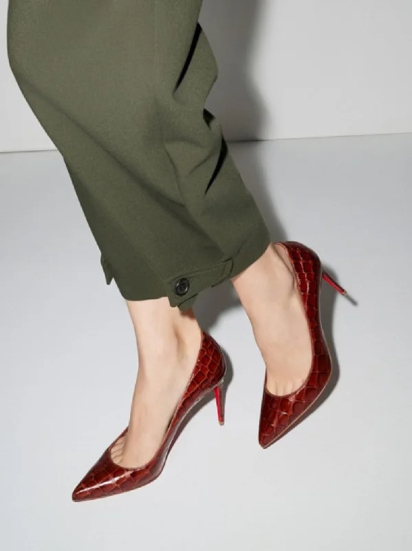 Acajou Kate 85 mm Alligator-Embossed Pumps