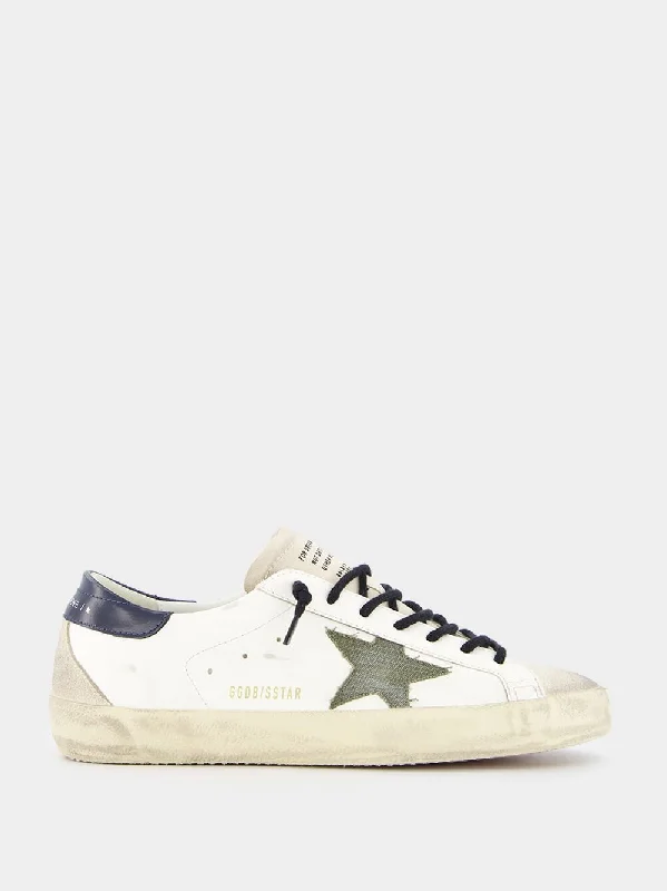 Super-Star Distressed Leather Sneakers