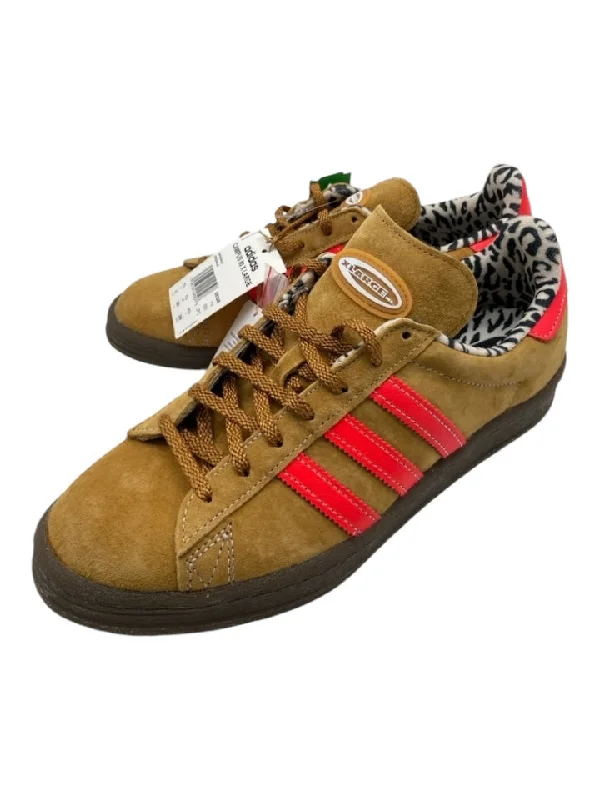 Adidas Shoe Size 8 Brown & Multi Leather Suede Low Top Sneakers