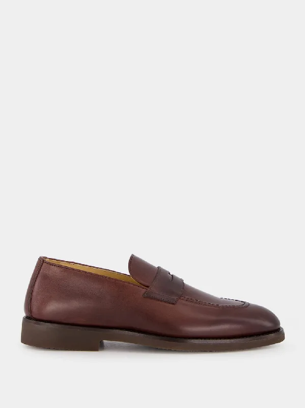 Brown Leather Loafers