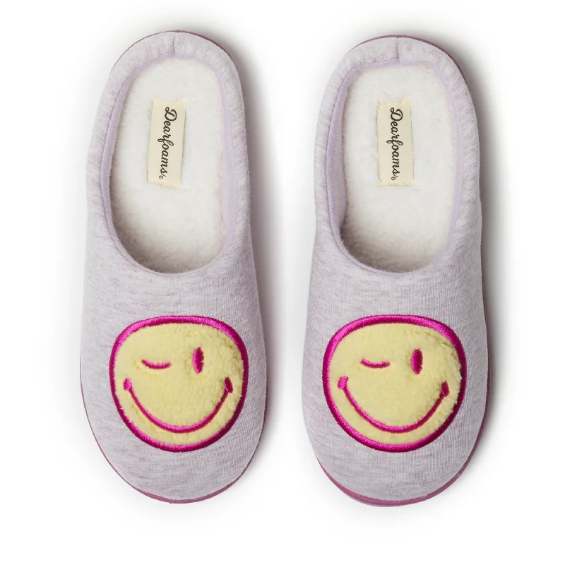 Dearfoams Women's Smile Icon Slippers