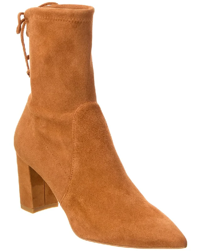 Stuart Weitzman Renegade City 75 Block Suede Bootie