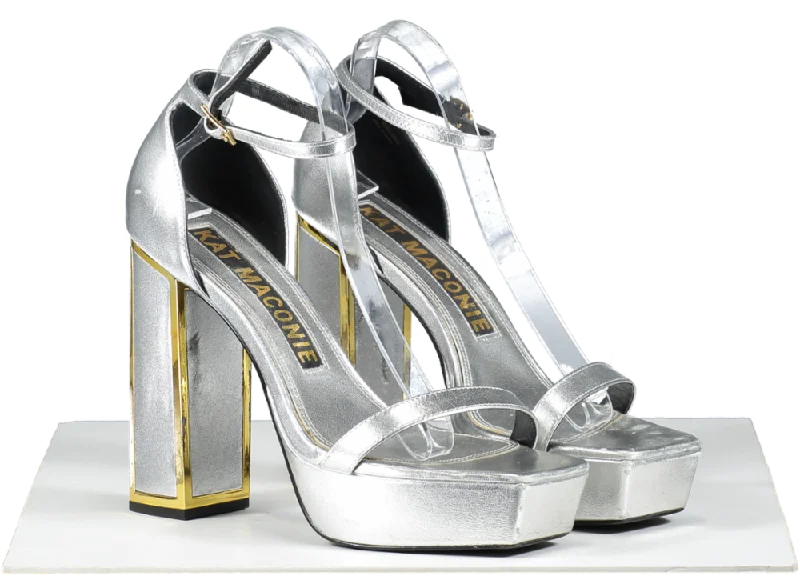 Kat Maconie Metallic Missy Sandals UK 8 EU 41 👠