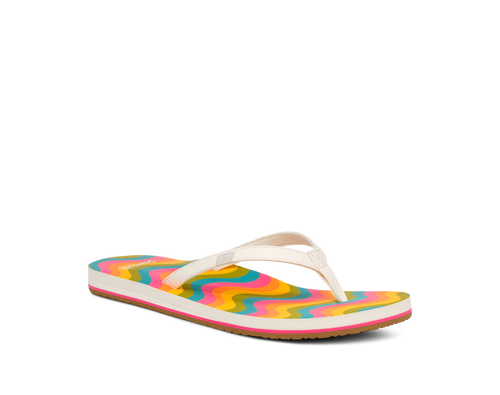 Sanuk Womens Yoga Joy Rainbow Sandals - Rainbow