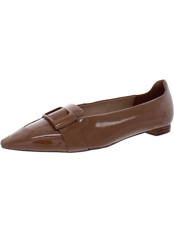 Womens Patent Leather Ballet Loafers