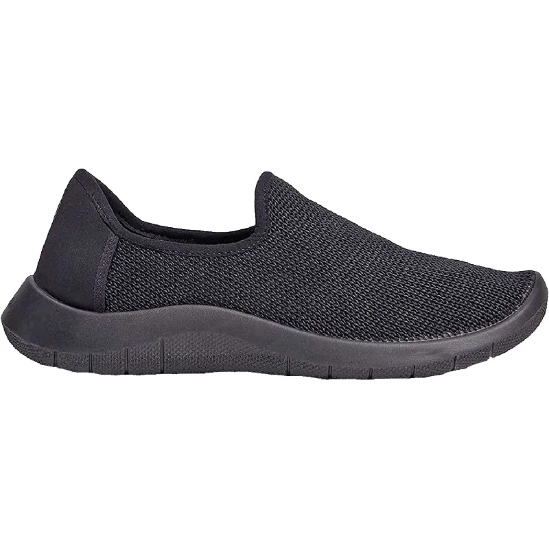 Unisex Arcopedico Gaia Black Fabric Mesh