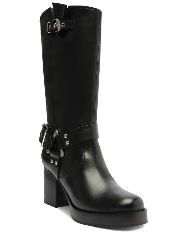 SCHUTZ Kiara Block Leather Boot