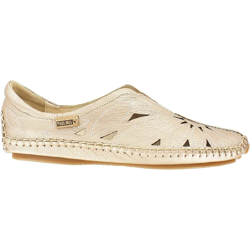 Women's Pikolinos Jerez 578-7399CL Champagne Metallic Leather