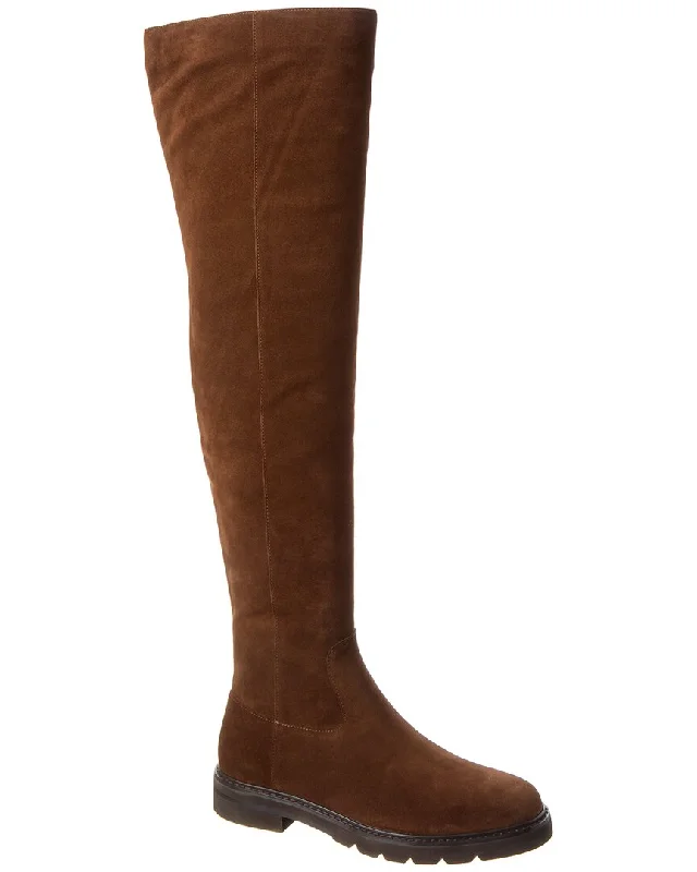 Stuart Weitzman Chicago Lug Suede Over-The-Knee Boot