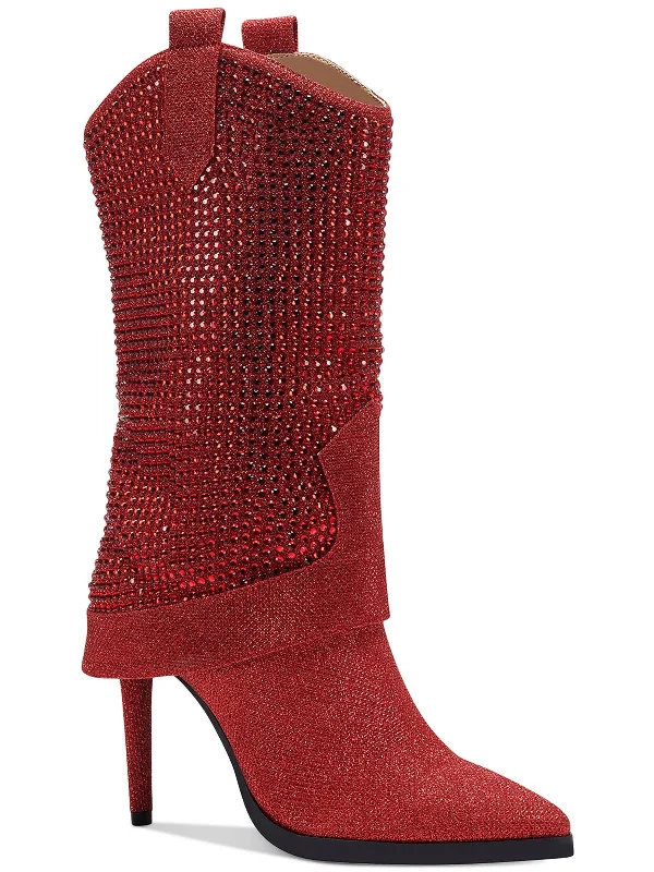 Womens STILETTO DRESSY Mid-Calf Boots