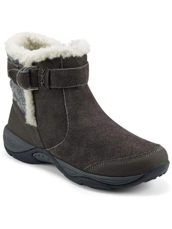 Elk Womens Suede Cold Weather Shearling Boots