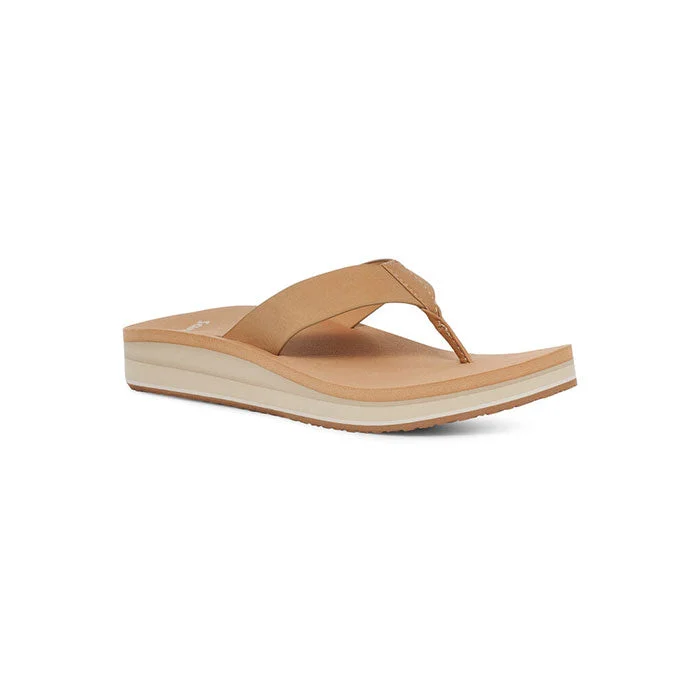 Sanuk Womens Highland Wedge Sandals - Tan