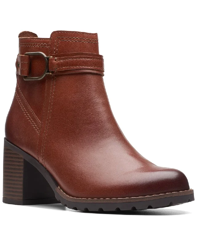 Clarks Leda Strap Leather Boot