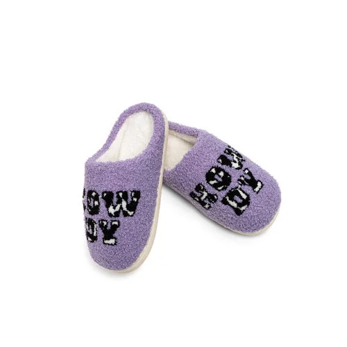 The Purple Howdy Slide Slipper