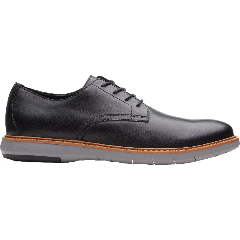 Men's Clarks Draper Lace Black Leather