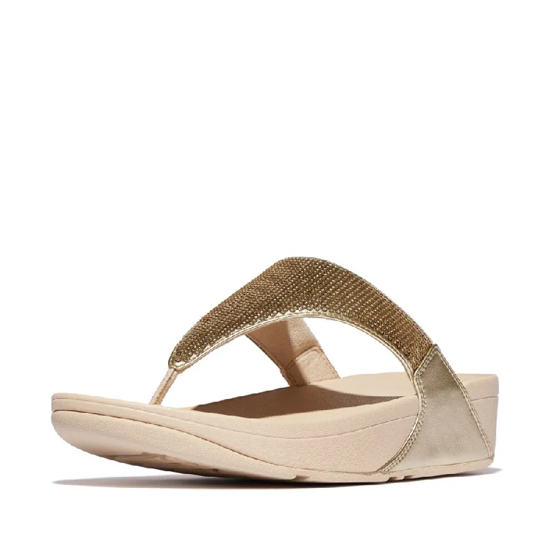 FitFlop Lulu Sequin Sandals - Platino