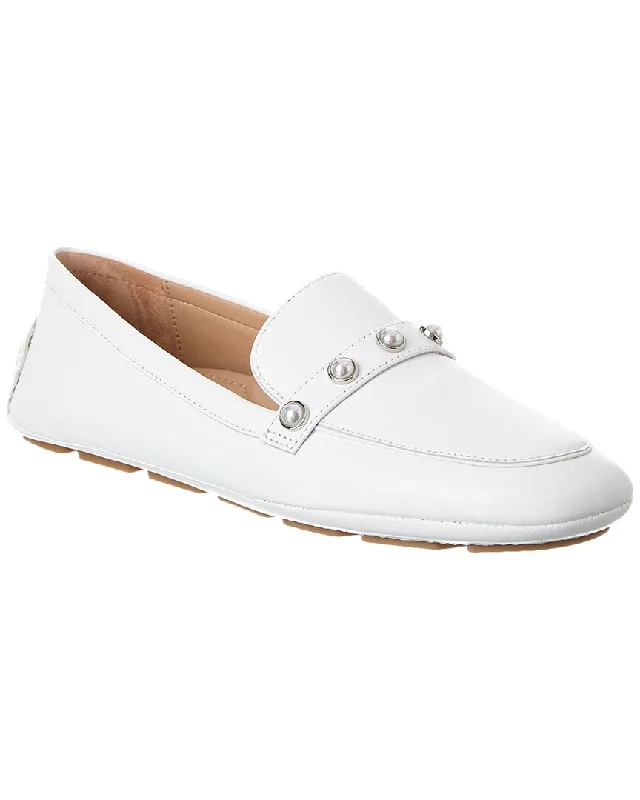 Stuart Weitzman Allpearls Leather Driving Loafer