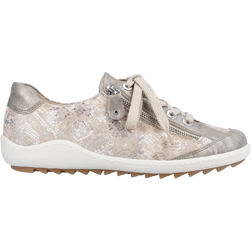 Women's Remonte R1402-95 Liv 02 Pearl/Beige/Metallic Leather