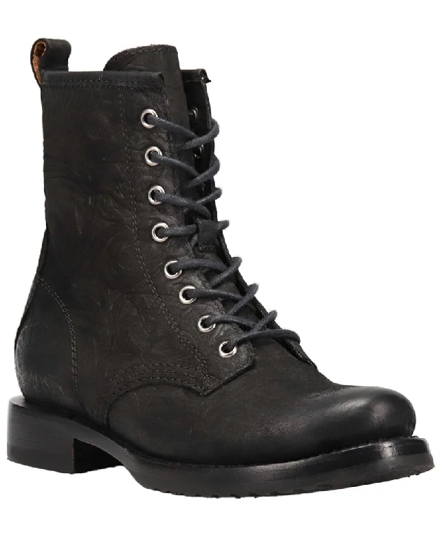 Frye Veronica Leather Combat Boot