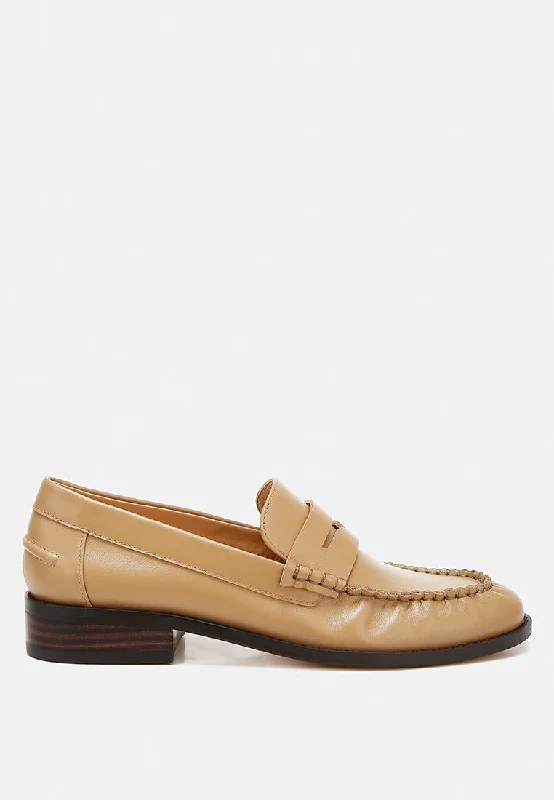 plavia genuine leather loafers