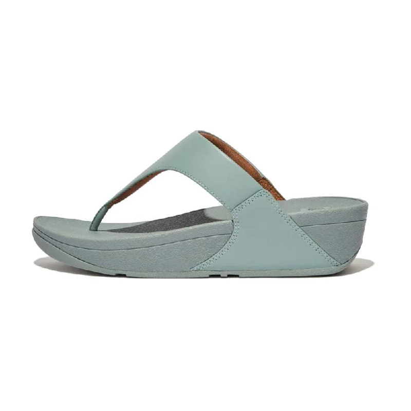 FitFlop Lulu Leather Sandals - Cool Blue