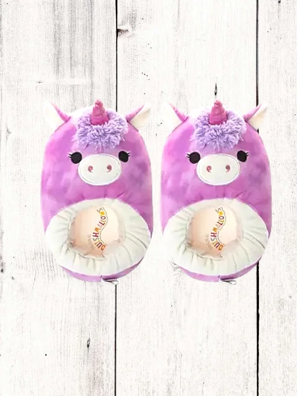 Squishmallow Lola the Unicorn Slippers