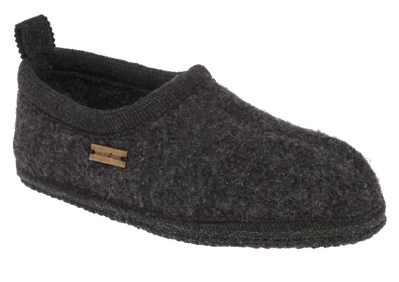 Haflinger Freddie Slipper Charcoal