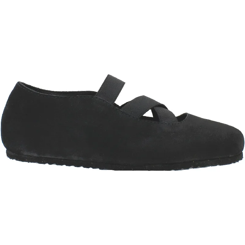 Women's Birkenstock Santa Ana Black Nubuck