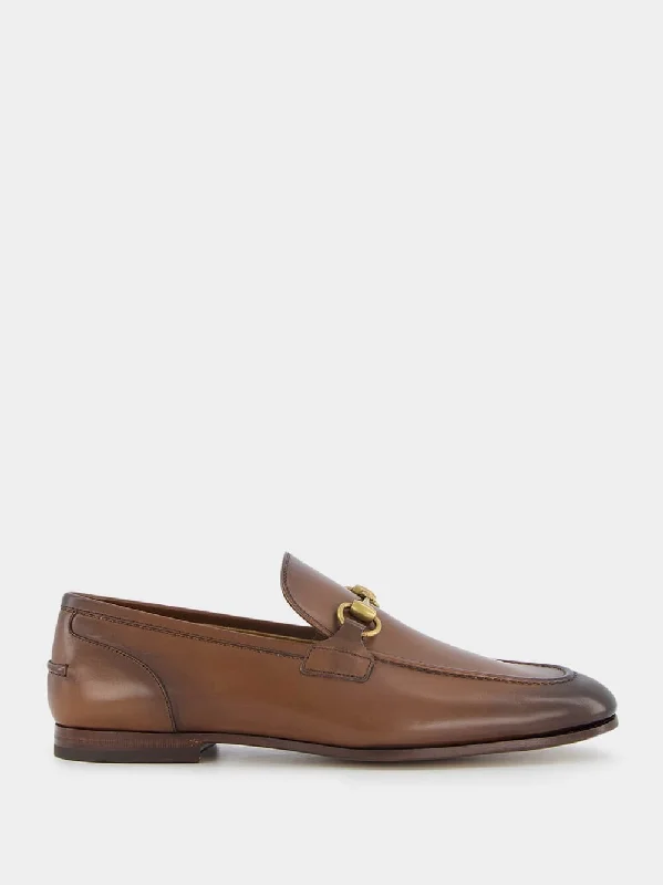 Dark Brown Leather Jordaan Loafers